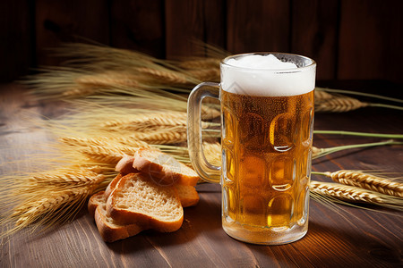 小麦和啤酒图片