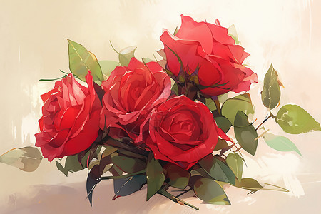 火红的玫瑰图片