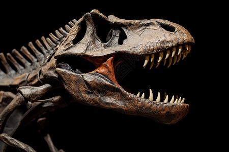 霸王龙化石恐龙化石展览背景