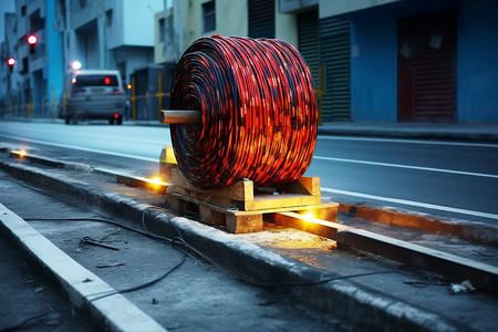 工业的炎热电线图片