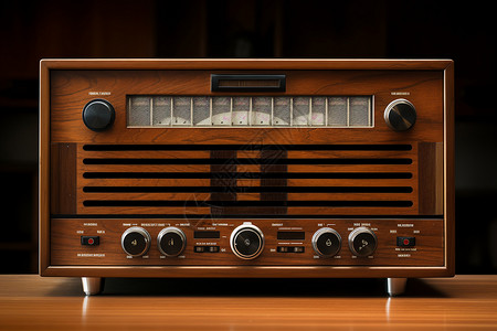复古的收音机设备高清图片