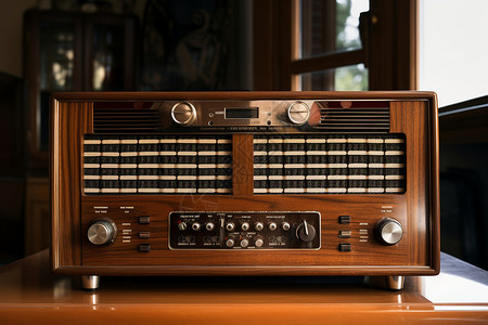 怀旧复古的收音机高清图片