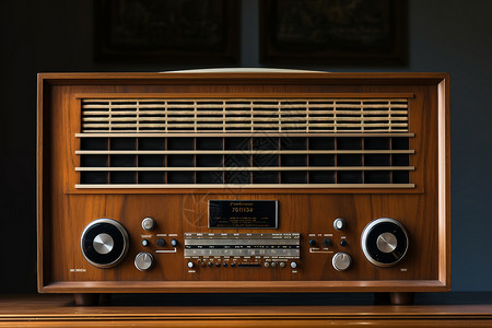 老式音响复古的收音机背景