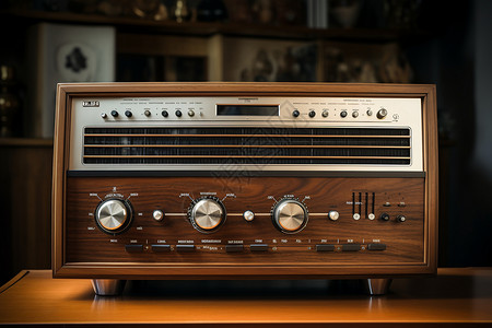 复古音响复古的经典收音机背景