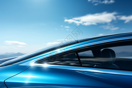 蓝色未来能源汽车图片