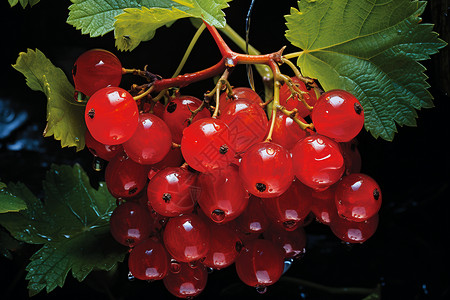 颜色纯净诱人的红浆果背景