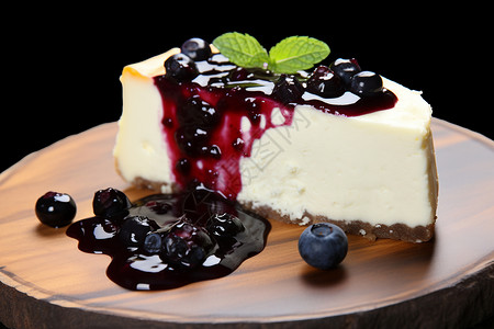 轻糖蓝莓奶酪蛋糕图片