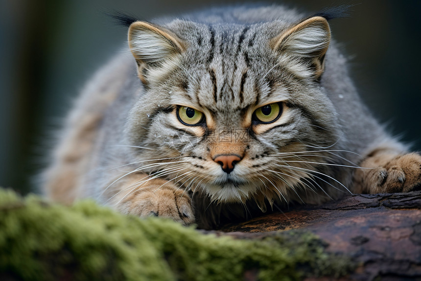 狩猎的野猫图片