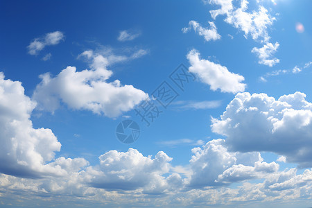 天气飘浮手绘云蓝天白云背景