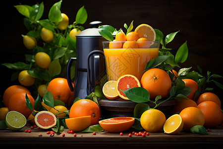 橙汁艺术品图片