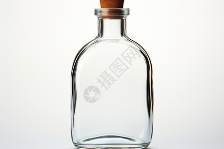 空瓶子素材透明玻璃瓶背景