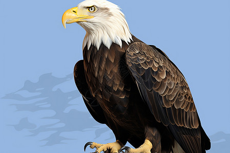 威武凶猛的秃鹰背景图片