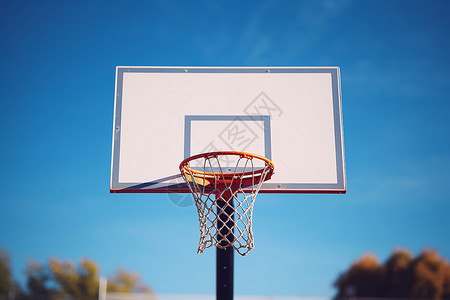 户外篮球架背景图片