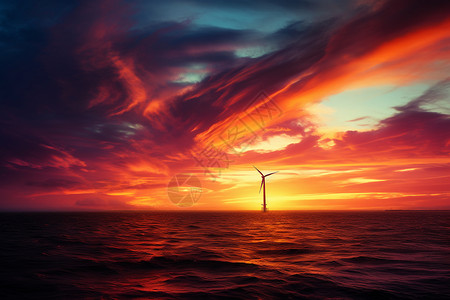 海上风力发电机图片