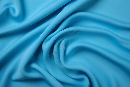 蓝色丝绸的艺术之美背景图片
