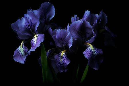 紫色花瓶美丽的柔光紫罗兰插画