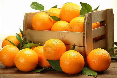 篮子里的橙子图片