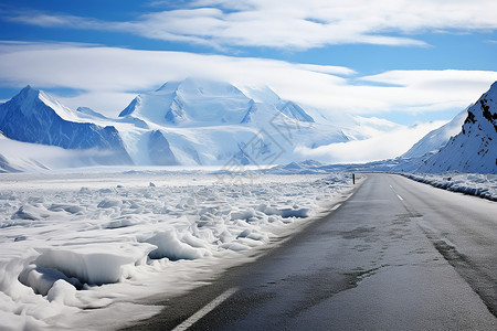 冰雪道路图片