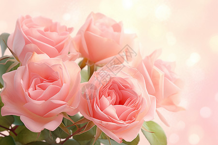 粉色的蔷薇背景图片