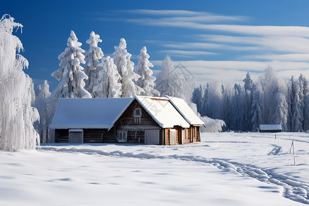 户外屋顶上的雪背景