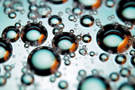 水珠桌面桌面上的微观水滴凝结设计图片