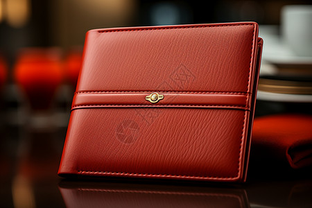 美观的红色钱包背景图片