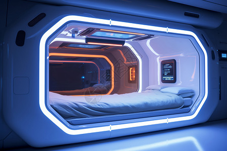 科技的舒适睡眠舱图片