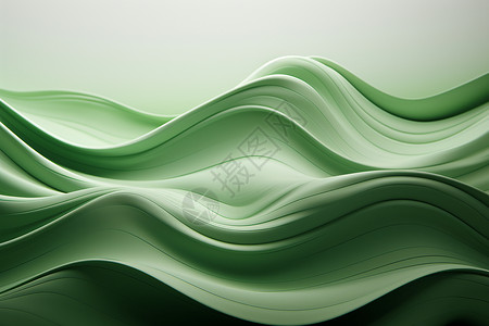 抽象绿波壁纸背景图片
