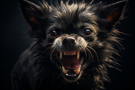 小狗的尖牙背景图片