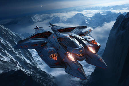 宇宙之翼未来战机背景图片