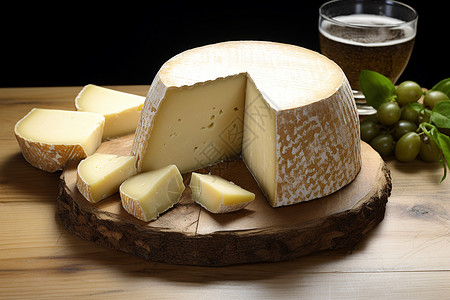 美味的传统奶酪背景图片