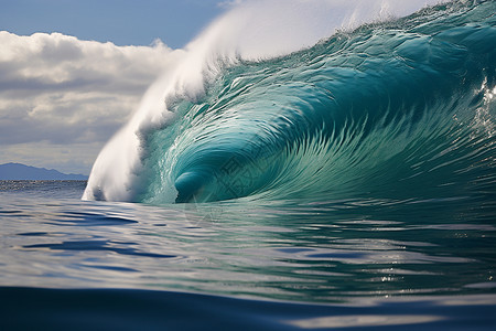 巨浪冲击图背景图片
