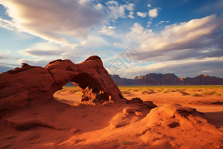 红色沙岩石头背景图片
