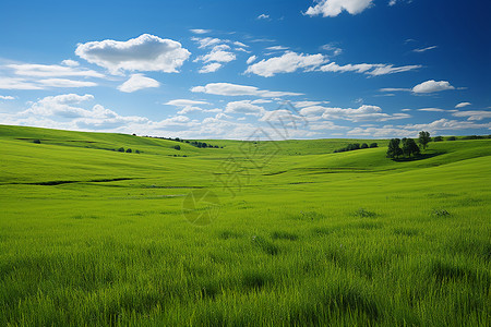 绿草天空田园中的风景背景