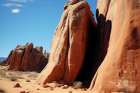 沙漠奇观沙漠石柱高清图片