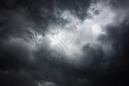 暮色中的风暴背景图片