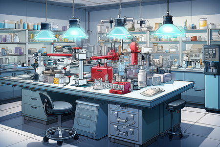 实验室的场景背景图片