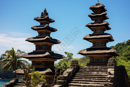 神圣的古代宗教建筑背景图片