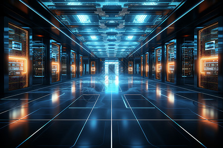 创新科技智能计算机服务器背景图片