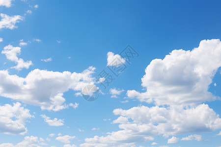 天空中漂浮的云朵背景图片