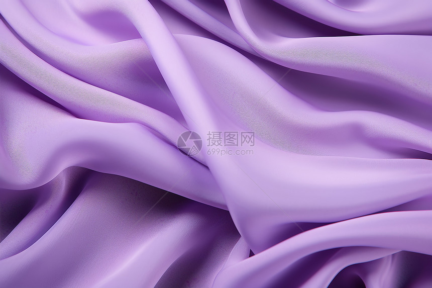 梦幻紫色的丝绸布料图片