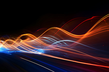 高速发光的网络光束概念图背景图片