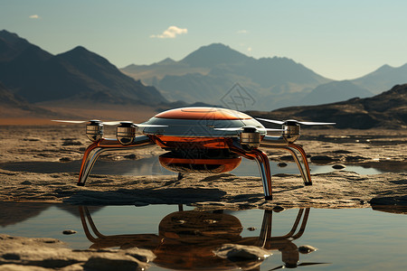 创新科技的氢气无人机背景图片