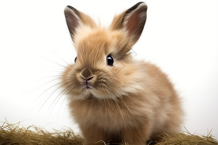 啮齿动物的小兔子背景图片