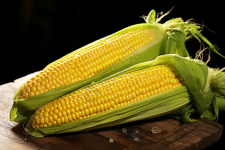 香甜软糯的玉米背景图片