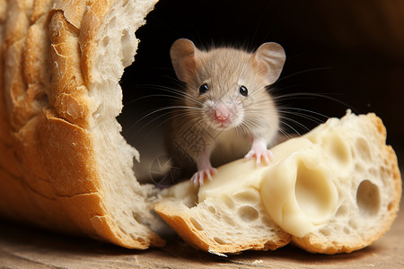 啮齿动物的小老鼠背景图片