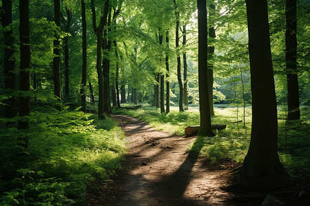 森林小径背景图片