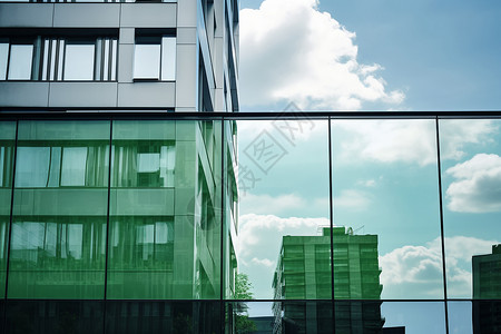 透明玻璃建筑背景图片