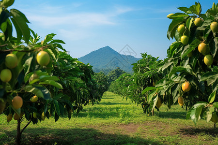 林业公园新鲜的水果背景