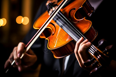 独奏提琴的男子背景图片